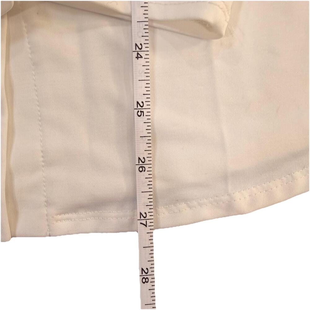 Venus Women's Top Shirt with bow - Size M - Made in USA - White - Picture 4 of 13